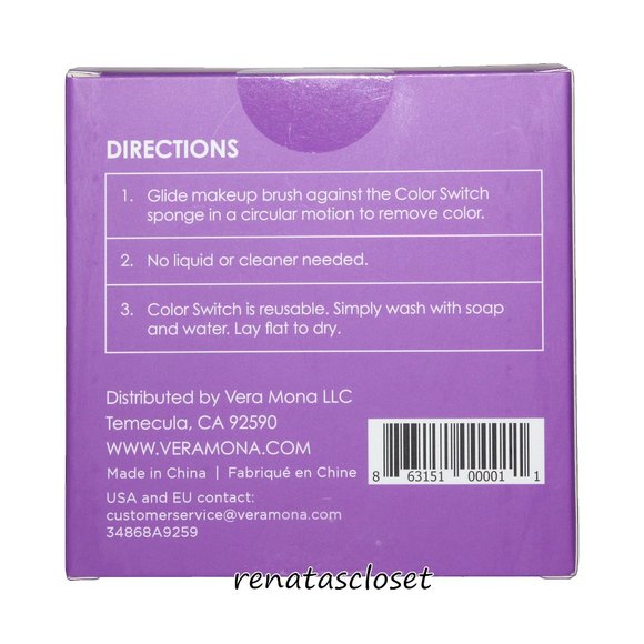 Vera Mona Color Switch Instant Brush Cleaner NWT - Picture 4 of 7